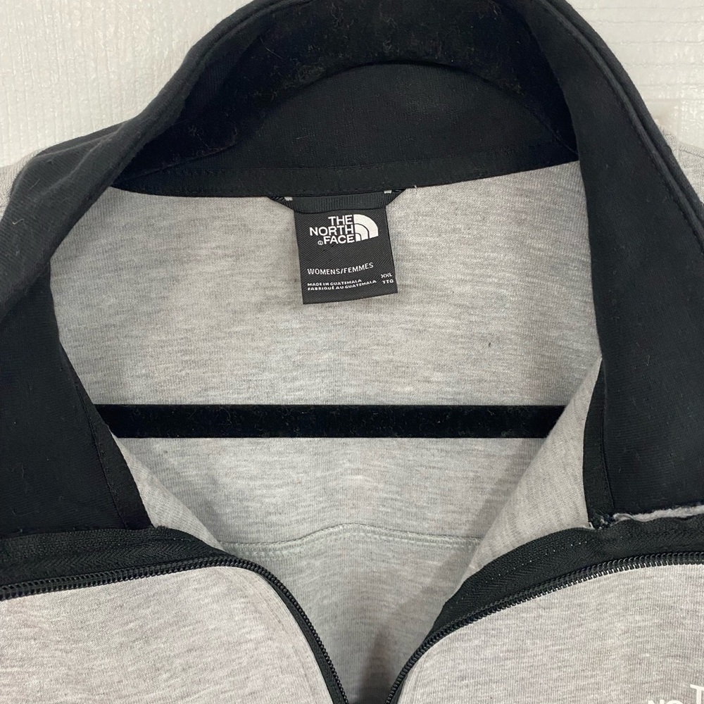 The North Face Women's Zip-Up Gray and Black Sweater - Picture 4 of 11